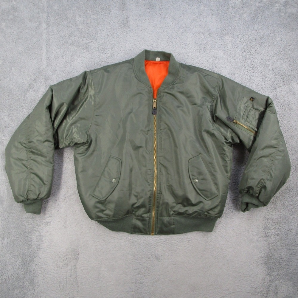 Rothco MA-1 Flight Jacket Mens 3XL Sage Green Bomber MIL-J-6141 Intermediate